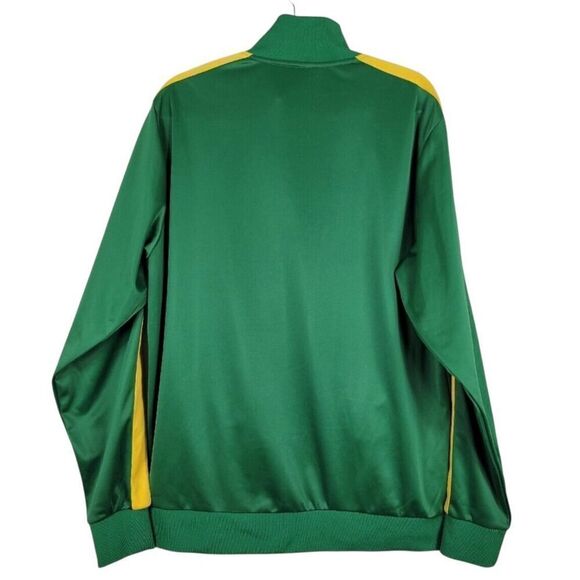 Soccer Brazil Green Track Jacket With Light Fleece Lining - Picture 3 of 5